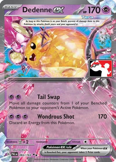Dedenne ex Prize Pack Series Cards Pokemon card