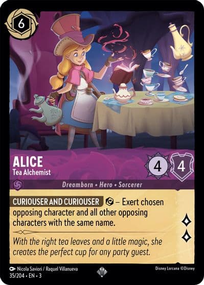 Alice Tea Alchemist Into the Inklands Lorcana card