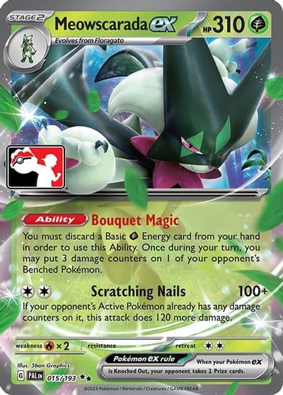 Meowscarada ex Prize Pack Series Cards Pokemon card
