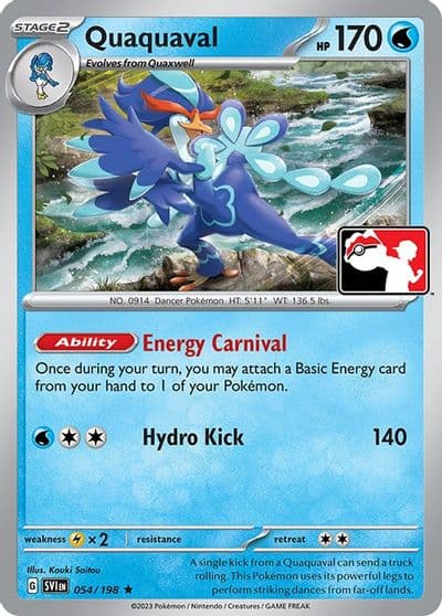 Quaquaval Prize Pack Series Cards Pokemon card