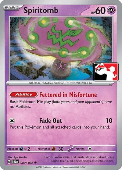 Spiritomb Prize Pack Series Cards Pokemon card