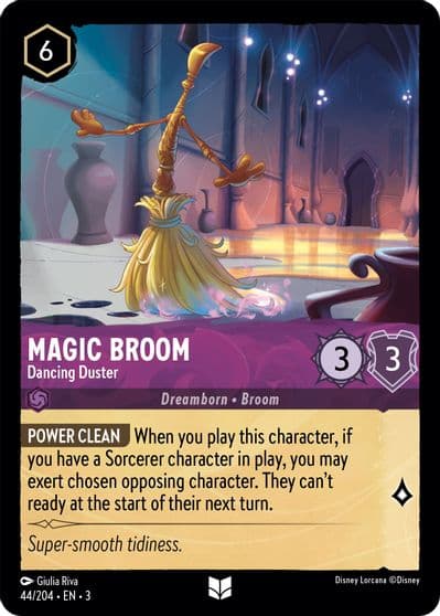 Magic Broom Dancing Duster Into the Inklands Lorcana card
