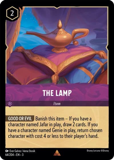The Lamp Into the Inklands Lorcana card