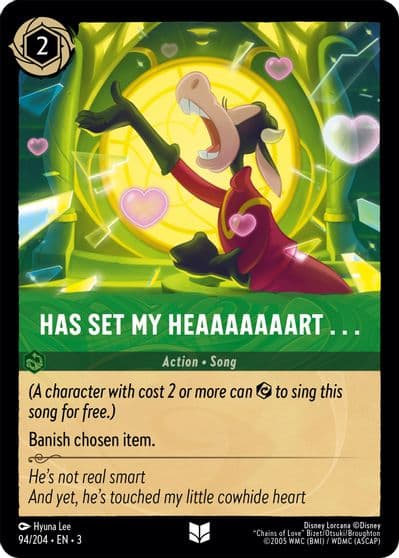 Has Set My Heaaaaaaart Into the Inklands Lorcana card