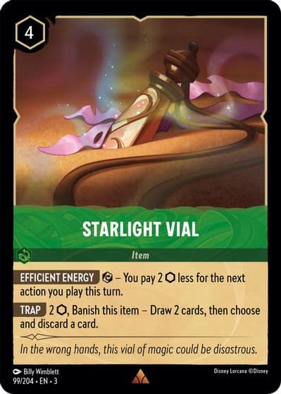 Starlight Vial Into the Inklands Lorcana card
