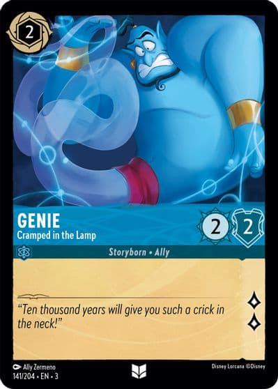 Genie Cramped in the Lamp Into the Inklands Lorcana card