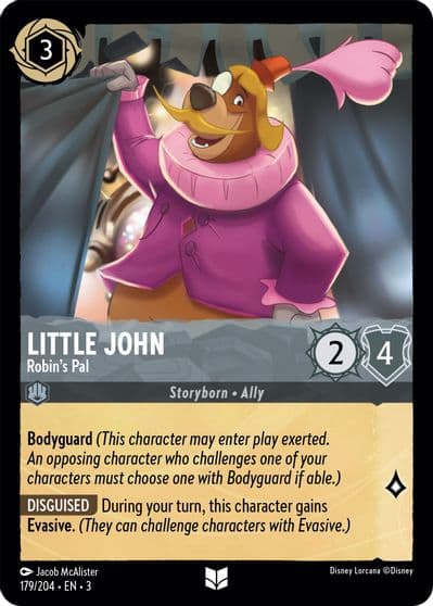 Little John Robins Pal Into the Inklands Lorcana card
