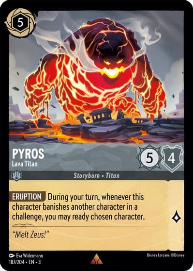 Pyros Lava Titan Into the Inklands Lorcana card