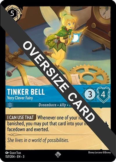 Tinker Bell Very Clever Fairy Oversized Into the Inklands Lorcana card