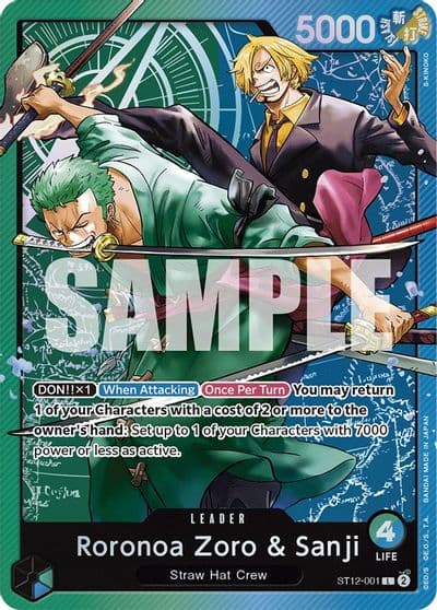 Roronoa Zoro and Sanji Starter Deck 12: Zoro and Sanji One Piece card