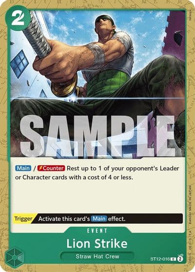 Lion Strike Starter Deck 12: Zoro and Sanji One Piece card