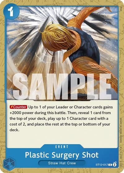 Plastic Surgery Shot Starter Deck 12: Zoro and Sanji One Piece card