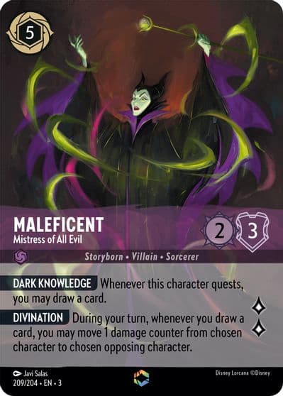 Maleficent Mistress of All Evil Enchanted Into the Inklands Lorcana card