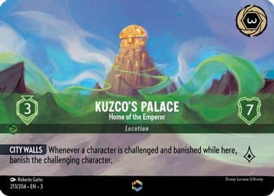 Kuzcos Palace Home of the Emperor Enchanted Into the Inklands Lorcana card