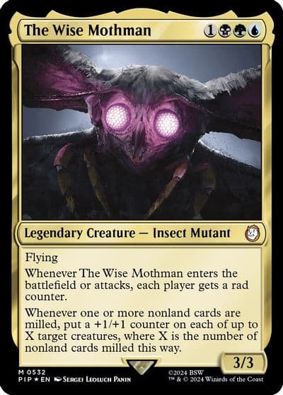The Wise Mothman Surge Foil Universes Beyond: Fallout Magic card