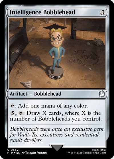 Intelligence Bobblehead Surge Foil Universes Beyond: Fallout Magic card