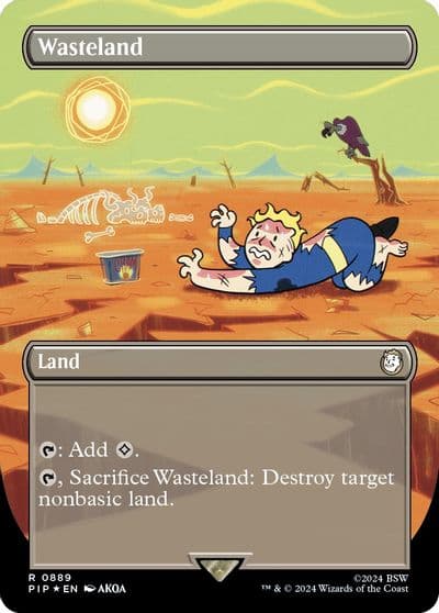 Wasteland Borderless Surge Foil Universes Beyond: Fallout Magic card