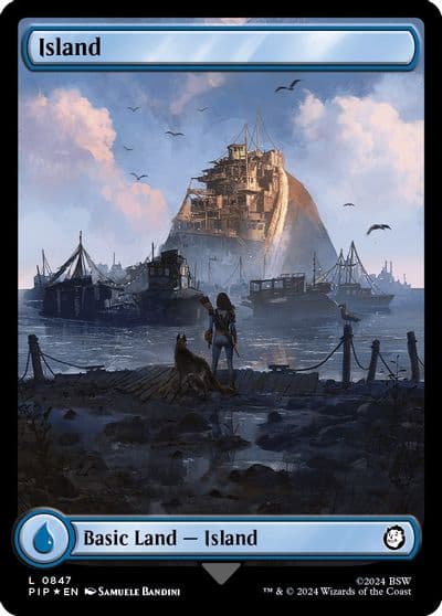 Island 0847 Surge Foil Universes Beyond: Fallout Magic card