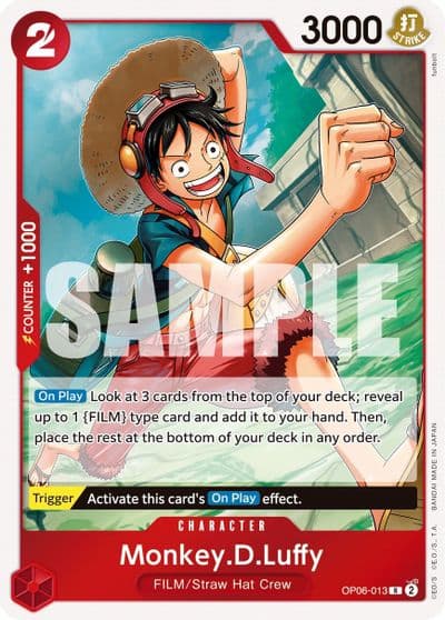 MonkeyDLuffy Wings of the Captain One Piece card
