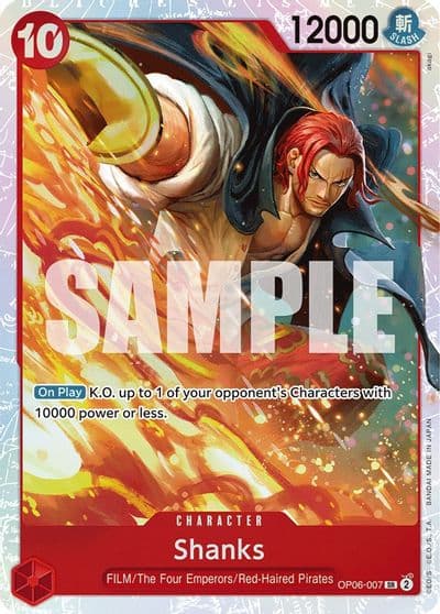 Shanks Wings of the Captain One Piece card