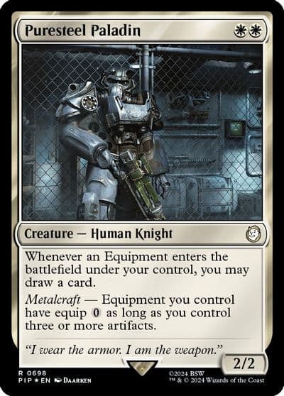 Puresteel Paladin Surge Foil Universes Beyond: Fallout Magic card