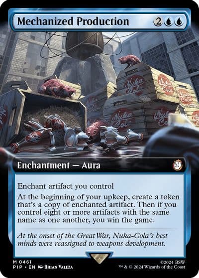 Mechanized Production Extended Art Universes Beyond: Fallout Magic card