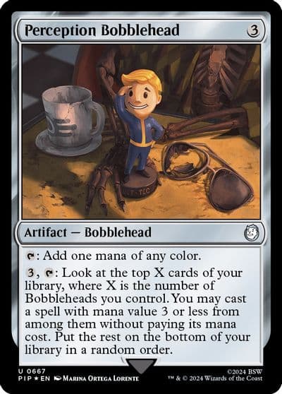 Perception Bobblehead Surge Foil Universes Beyond: Fallout Magic card