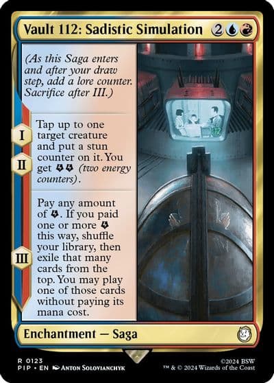 Vault 112 Sadistic Simulation Universes Beyond: Fallout Magic card
