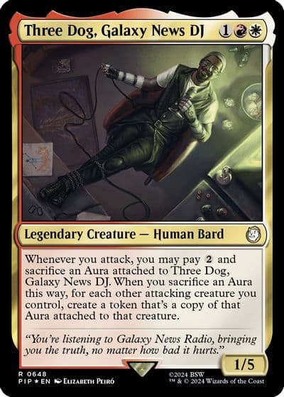 Three Dog Galaxy News DJ Surge Foil Universes Beyond: Fallout Magic card