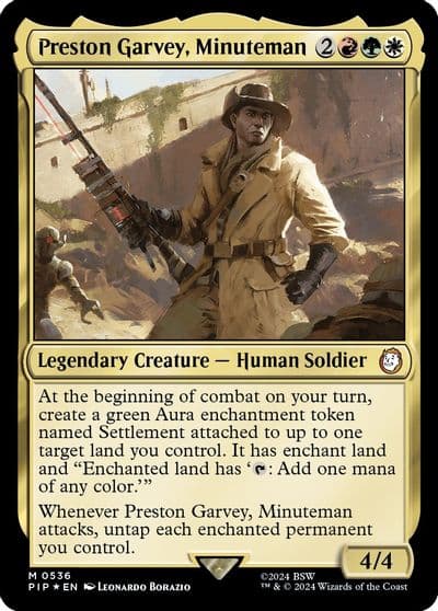 Preston Garvey Minuteman Surge Foil Universes Beyond: Fallout Magic card
