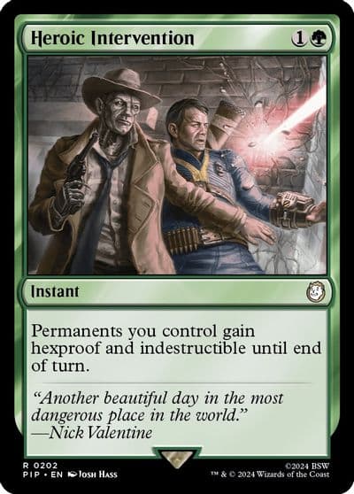 Heroic Intervention Universes Beyond: Fallout Magic card