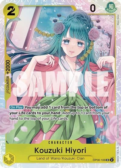 Kouzuki Hiyori Wings of the Captain One Piece card
