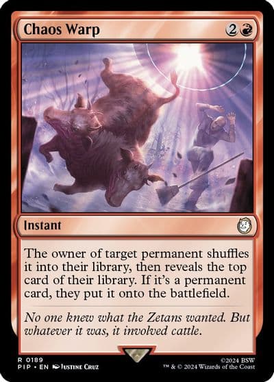 Chaos Warp Universes Beyond: Fallout Magic card