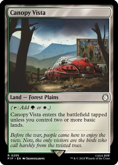 Canopy Vista Universes Beyond: Fallout Magic card