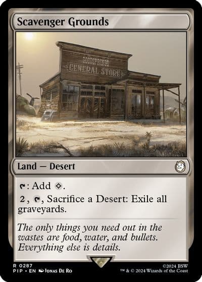 Scavenger Grounds Universes Beyond: Fallout Magic card