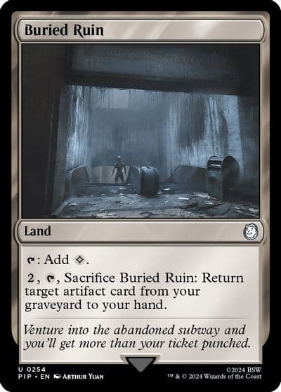 Buried Ruin Universes Beyond: Fallout Magic card