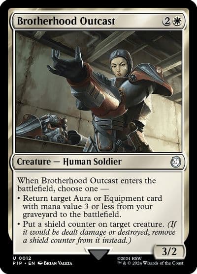 Brotherhood Outcast Universes Beyond: Fallout Magic card