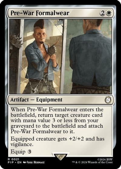 Pre War Formalwear Universes Beyond: Fallout Magic card