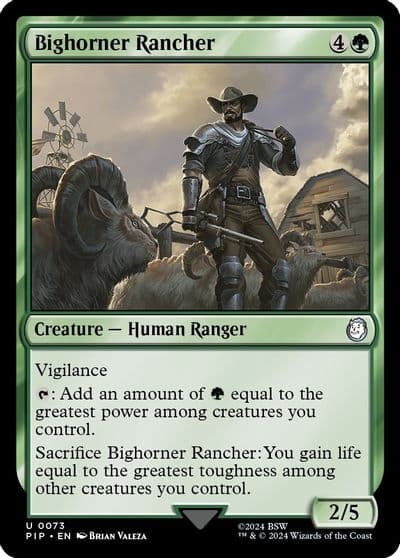 Bighorner Rancher Universes Beyond: Fallout Magic card