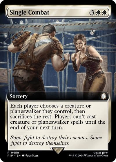Single Combat Extended Art Universes Beyond: Fallout Magic card