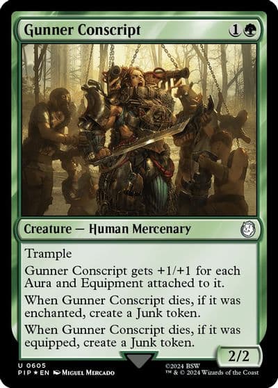 Gunner Conscript Surge Foil Universes Beyond: Fallout Magic card