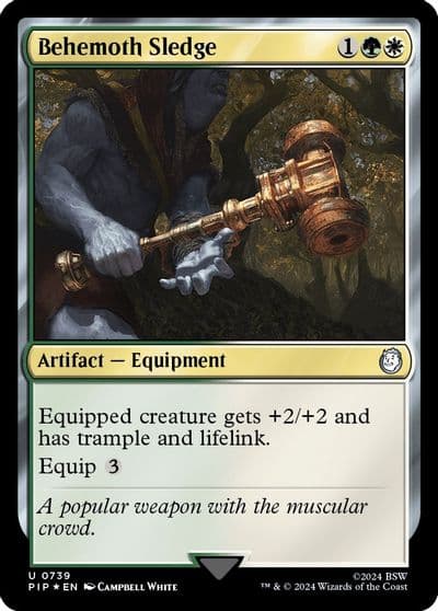 Behemoth Sledge Surge Foil Universes Beyond: Fallout Magic card