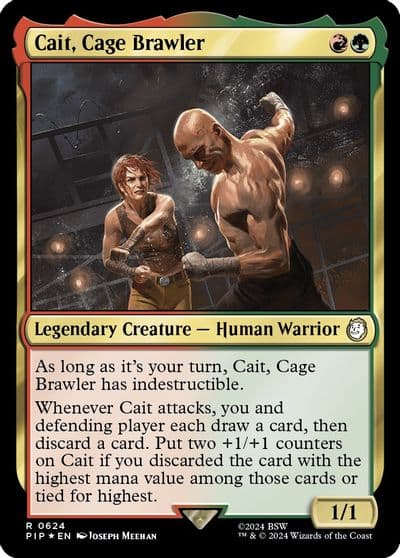 Cait Cage Brawler Surge Foil Universes Beyond: Fallout Magic card