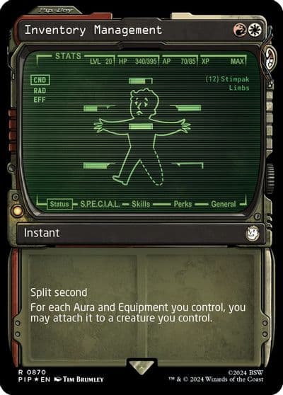 Inventory Management Showcase Surge Foil Universes Beyond: Fallout Magic card