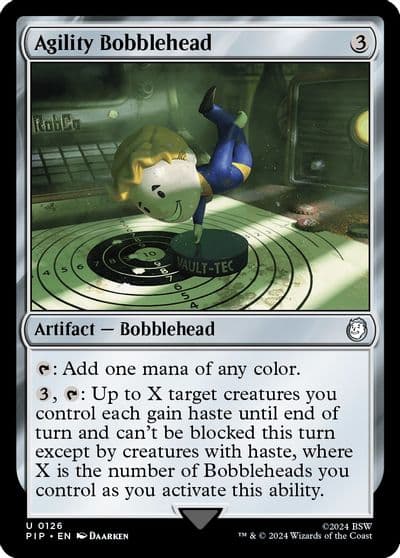 Agility Bobblehead Universes Beyond: Fallout Magic card