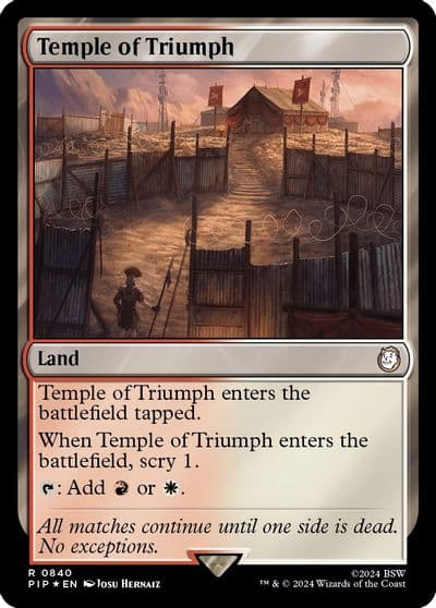 Temple of Triumph Surge Foil Universes Beyond: Fallout Magic card