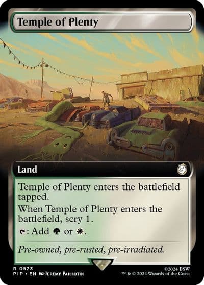 Temple of Plenty Extended Art Universes Beyond: Fallout Magic card