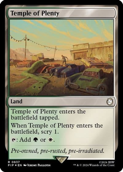 Temple of Plenty Surge Foil Universes Beyond: Fallout Magic card
