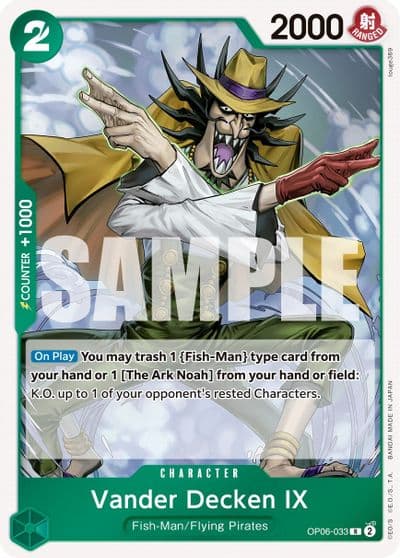 Vander Decken IX Wings of the Captain One Piece card