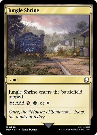 Jungle Shrine Surge Foil Universes Beyond: Fallout Magic card
